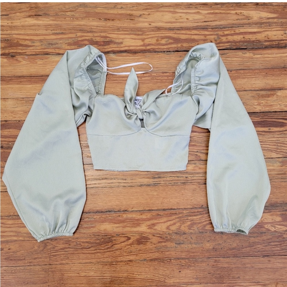 Princess Polly Green Crop Top